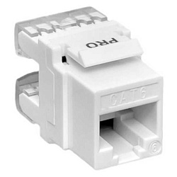 Модуль Keystone RJ45 кат.6 неэкранир. 110 IDC 180град. бел. TERACOM PRO TRP-KSTN-180D-6UTP-WH