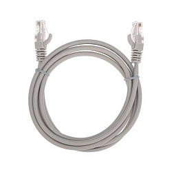 Патч-корд U/UTP CAT 5e RJ45-RJ45 26AWG LSZH сер. 1.5м 02-0100-105