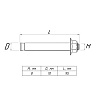 Болт анкерный с гайкой М8/10х95 abgm10x95