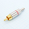 RCA278 Gold штырь с хв. RG59