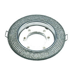 Светильник встраиваемый GX53R-crystal R02L под лампу GX53 с подсветкой 230B Тонированный/ Хром 4690612016214