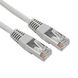 Шнур коммутационный, патч-корд F/UTP RJ45-RJ45, CAT 5e, ZH нг(А)-HF, серый, 5м 18-8007-1