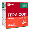 Кабель витая пара U/UTP кат.5E 4 пары solid PVC сер. TERACOM TRC-5EUTP-04PVC-GY-IN3