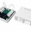 Розетка компьютерная 2-м ОП SB1-2-8P8C-C5e-WH RJ45 (8P8C) кат.5E Dual IDC 430234