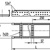 Лоток лестничный 200х80 L6000 сталь 1.5мм DKC LA8020