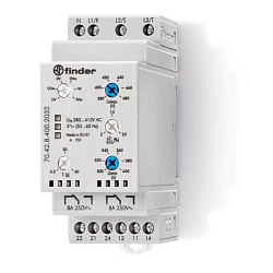 Реле контрольное для 3-фазных сетей пониженное/повышенное напряжение обрыв/чередование/асимметрия фаз контроль нейтрали настраиваемые диапазоны выход 2CO 8А 35мм IP20 704284002032