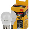 Лампочка светодиодная LED KODAK P45-11W-840-E27 E27 / Е27 11Вт шар нейтральный белый свет Б0057621