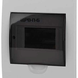 Бокс ЩРВ-П-6 мод. встраив. пластик IP41 SIMPLE NO-box_simple-plastic_6_flush Б0041510