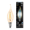 Лампа LED Filament Candle tailed E14 5W 4100K Golden 1/10/50 104801805