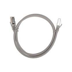 Патч-корд F/UTP CAT 6 RJ45-RJ45 26AWG LSZH сер. 1м 02-0210-1