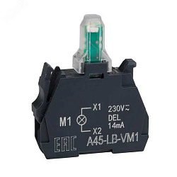 Световой блок OptiSignal D22 A45-LB-VM1 белый 230-240VAC ZBVM1 (100шт) 332207