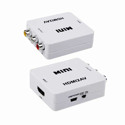 Конвертер HDMI на 3 RCA, пластик, белый 17-6931