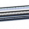 Патч-панель 19дюйм 1U RJ45 кат.6 24 порта Dual IDC ROHS PP3-19-24-8P8C-C6-110D черн. 246107