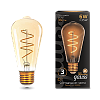 Лампа LED Filament ST64 Flexible E27 6W Golden 2400К 1/10/40 157802006