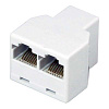 Переходник сетевой LAN гнездо 8Р8С (RJ-45)-2 гнезда 8Р8С (RJ-45) 06-0112-B