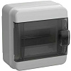 Корпус пластиковый КМПн-6 IP65 черн. прозр. дверь TEKFOR TF5-KP72-N-06-65-K03-K02