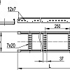 Лоток лестничный усиленный 300х50 L3000 сталь 1.5мм DKC LI5030