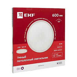 Умный потолочный светильник 600 мм 45W Connect sclwf-600-cct