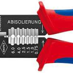 Пресс-клещи, 3 гнезда, изолированные кабельные наконечники: 0.5-6.0 мм?, длина 230 мм KN-9721215