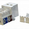 Вставка Keystone Jack RJ45 (8P8C) кат.5E KJ9-8P8C-C5e-90-WH бел. 432595