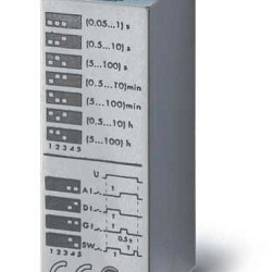 Таймер миниатюрный мультифункциональный (AI DI SW GI) монтаж в розетку 240В AC 4CO 7А 0.05с…100ч IP 850482400000