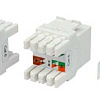 Вставка Keystone Jack RJ45 (8P8C) кат.6 180град. KJ8-8P8C-C6-180-WH бел. 426189