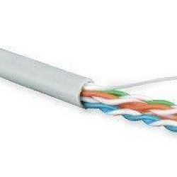 Кабель витая пара U/UTP кат.5E 4х2х24AWG solid PVC UUTP4-C5E-S24-IN-PVC-GY-305 сер. (м) 41903