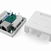 Розетка компьютерная 2-м ОП SB1-2-8P8C-C5e-SH-WH RJ45 (8P8C) кат.5E экранир. Dual IDC 430233