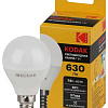 Лампочка светодиодная LED KODAK P45-7W-840-E14 E14 / Е14 7Вт шар нейтральный белый свет Б0057612