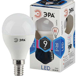 Лампочка светодиодная STD LED P45-9W-840-E14 E14 / Е14 9Вт шар нейтральный белый свет Б0029042