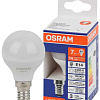 Лампа светодиодная LED 7Вт Е14 4000К 600Лм шар 220В (замена 60Вт) OSRAM 4099854186455