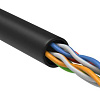 Витая пара U/UTP кат.5E 4x2х24AWG solid LSZH 305м черный LC3-C5E04-129