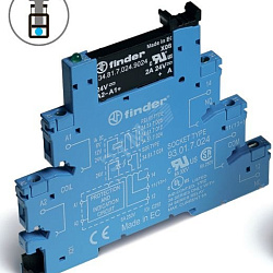 Реле модульное интерфейсное 2А 240В AC 24В DC IP20 винт. клеммы 388170248240