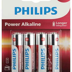 Элемент питания алкалиновый AA/LR6 1.5В Power (блист. 4шт) Philips Б0062746