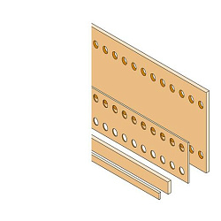 Шина медная плоская 40x5 L=1750мм 1STQ007404A0000