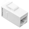 Адаптер проходной Keystone RJ45-RJ45 кат.5E неэкранир. TERACOM бел. TRC-INLC-KSTN-5EUTP-WH