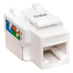 Модуль Keystone RJ45 кат.6 неэкранир. 110 IDC 90град. бел. TERACOM PRO TRP-KSTN-90D-6UTP-WH