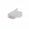 Разъем легкой оконцовки PLEZ-8P8C-U-C5-100 RJ-45 (8P8C) под витую пару кат.5 (50 µ"/ 50 микродюймов) универс. (для ож и мж кабеля) (уп.100шт) 403341