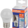 Лампа светодиодная LED 7Вт Е27 6500К 600Лм шар 220В (замена 60Вт) OSRAM 4099854186578