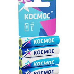 Элемент питания солевой AAA/R03 4хBL (блист.4шт) КОСМОС KOCR034BL