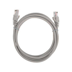 Патч-корд U/UTP CAT 5e RJ45-RJ45 26AWG LSZH сер. 2м 02-0100-2