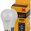 Лампочка светодиодная LED KODAK A60-11W-830-E27 E27 / Е27 11Вт груша теплый белый свет Б0057605