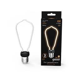 Лампа Filament Artline ST64 4W 330lm 2700К Е27 milky LED 1/10/100 1005802104