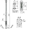 Опора ОГКф-10 (3мм 68/166 фл.300х10 мц. 200 отв. 23х4) гор. оцинк. МК 89863