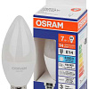 Лампа светодиодная LED 7Вт Е14 6500К 600Лм свеча 220В (замена 60Вт) OSRAM 4099854186301