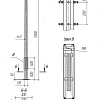 Опора ОГКф-7 (3мм 60/135 фл.300х10 мц. 200 отв. 23х4) гор. оцинк. МК 89835