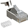 Разъем RJ45 8P8C кат.6 FTP PLUG-8P8C-UV-C6-TW-SH-10 экранир. универс. (уп.10шт) 49340