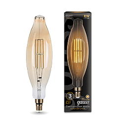 Лампа Led Vintage Filament BT120 8W E27 120*420mm Golden 780lm 2400K 1/10 155802008