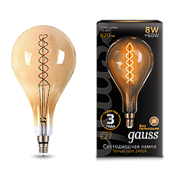 Лампа LED Vintage Filament Flexible A160 8W E27 160*300mm Golden 620lm 2400K 1 150802008