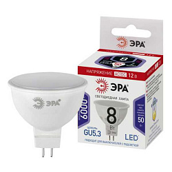 Лампочка светодиодная STD LED MR16-8W-12V-860-GU5.3 GU5.3 8 Вт софит холодный дневной свет Б0049095